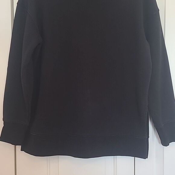 Athleta 24/7 Funnel Neck Sweatshirt Black Size S - Picture 4 of 13
